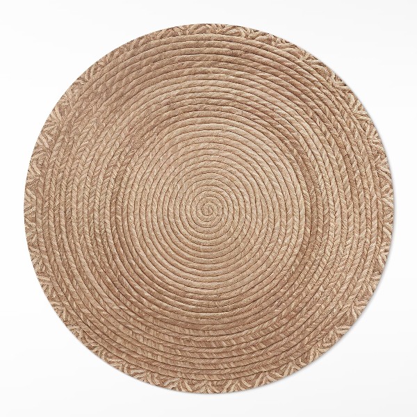 Rond pvc tapijt Snaargeometrie