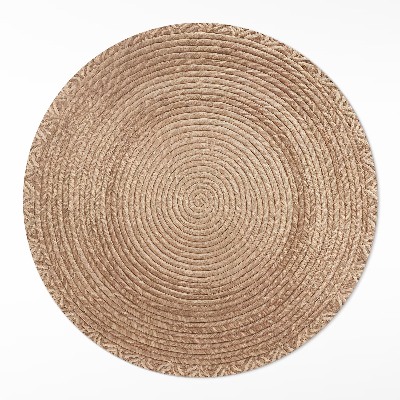 Rond pvc tapijt Snaargeometrie