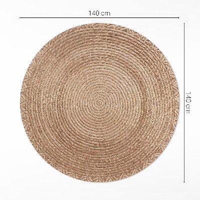 Rond pvc tapijt Snaargeometrie