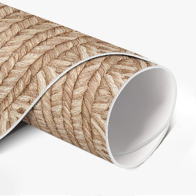 Rond pvc tapijt Snaargeometrie