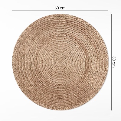 Rond pvc tapijt Snaargeometrie