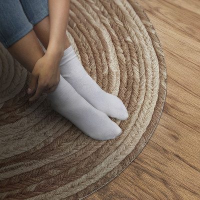 Vinyl vloerkleed rond Gedraaide snaar