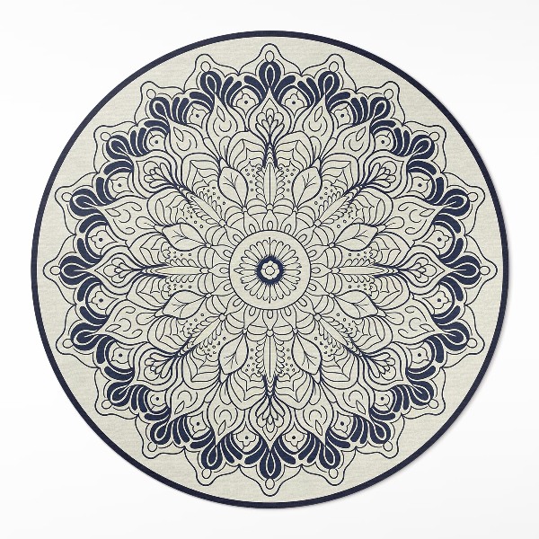 Vinyl vloerkleed rond Harmonie van de Mandala