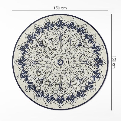 Vinyl vloerkleed rond Harmonie van de Mandala