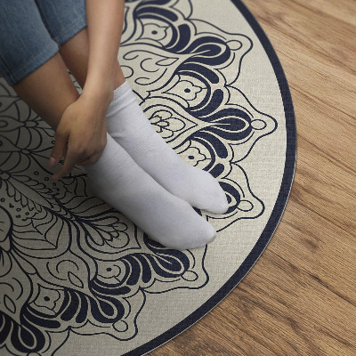 Vinyl vloerkleed rond Harmonie van de Mandala