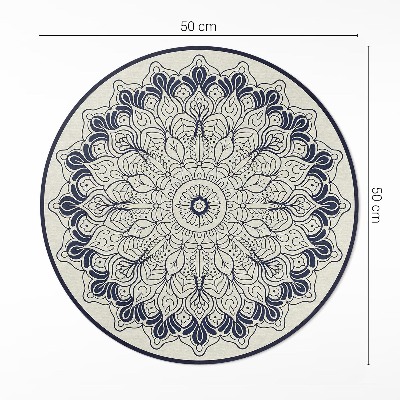 Vinyl vloerkleed rond Harmonie van de Mandala