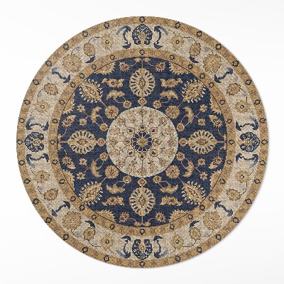 Pvc mat rond Geometrische mandala's in de geest van de Azteken