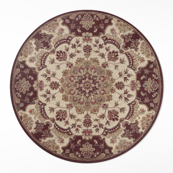 Rond pvc tapijt Vintage bloemstuk