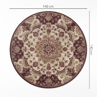 Rond pvc tapijt Vintage bloemstuk