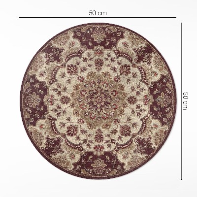 Rond pvc tapijt Vintage bloemstuk