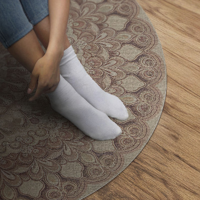 Vinyl vloerkleed rond Geometrische perfectie