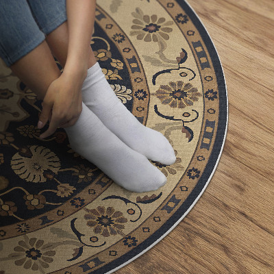 Vinyl vloerkleed rond Botanisch geheugen