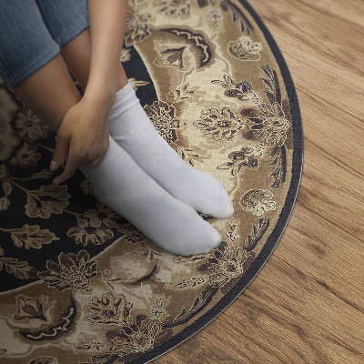 Pvc mat rond Perzisch bloemstuk