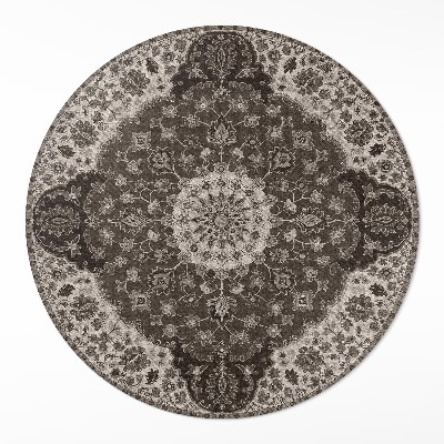 Rond pvc tapijt De delicatesse van Perzische ornamenten