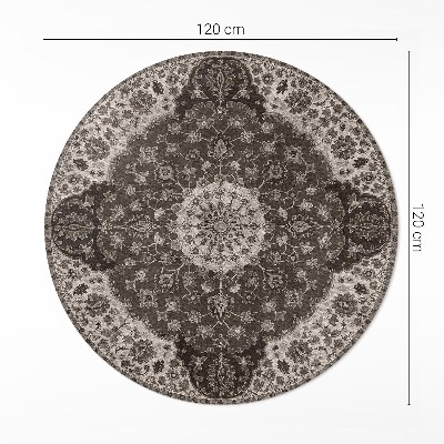 Rond pvc tapijt De delicatesse van Perzische ornamenten