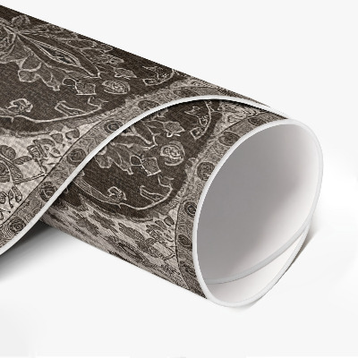 Rond pvc tapijt De delicatesse van Perzische ornamenten