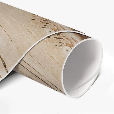 Pvc mat rond Bruine edelsteen