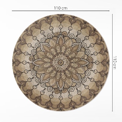 Rond pvc tapijt Symmetrische mandalapatronen