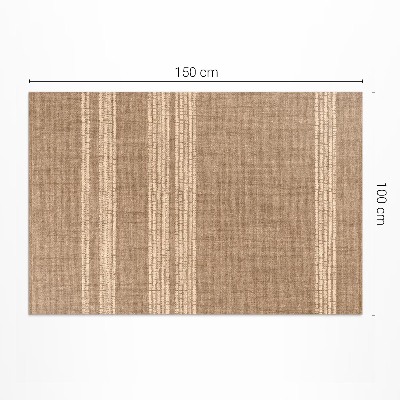 Tapijt vinyl Beige gevoerde boho-imitatiestof