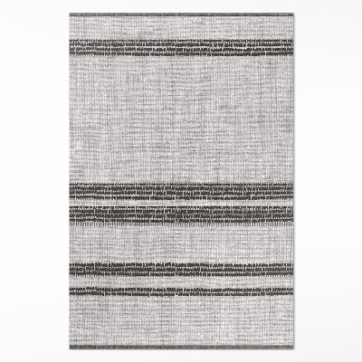 Vinyl vloerkleed Grijs gevoerde boho-imitatiestof