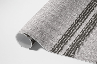 Vinyl vloerkleed Grijs gevoerde boho-imitatiestof