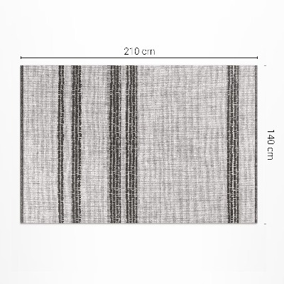 Vinyl vloerkleed Grijs gevoerde boho-imitatiestof