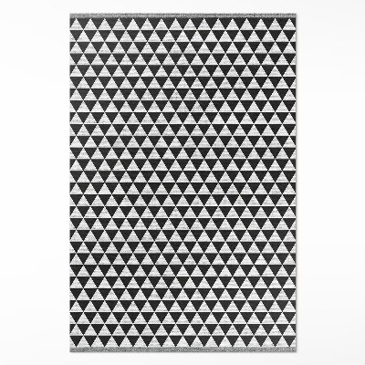 Tapijt vinyl Imitatiestof met geometrische driehoeken