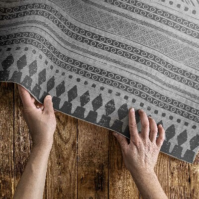 Vinyl tapijt Imitatiestof met strepen en zigzaggen