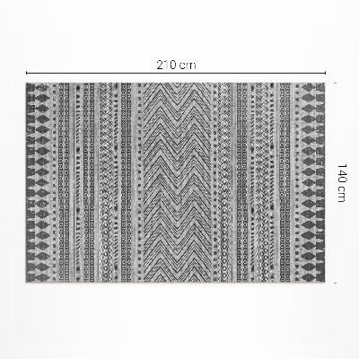 Vinyl tapijt Imitatiestof met strepen en zigzaggen