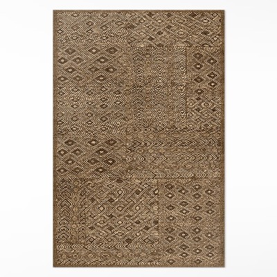 Vinyl vloerkleed Imitatiestof met tribalpatroon