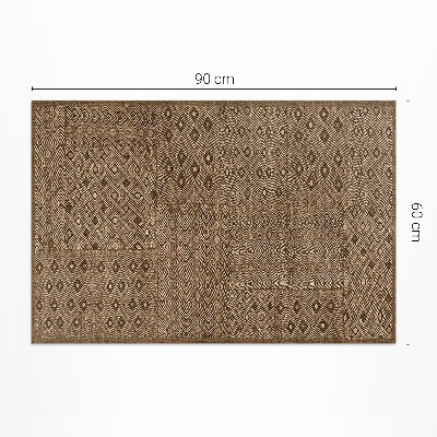 Vinyl vloerkleed Imitatiestof met tribalpatroon