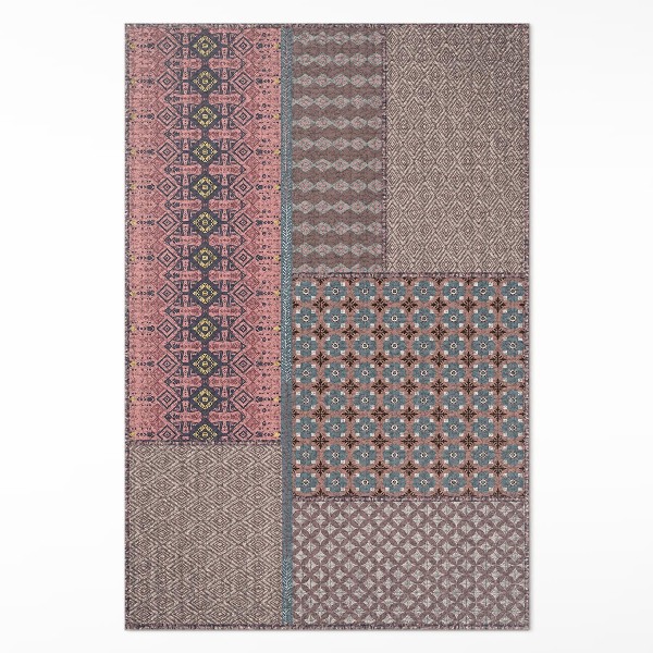 Tapijt vinyl Azteekse imitatiestof met patroon