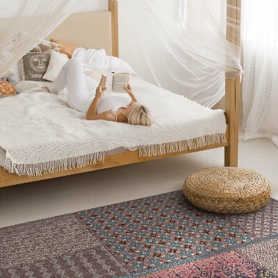 Tapijt vinyl Azteekse imitatiestof met patroon