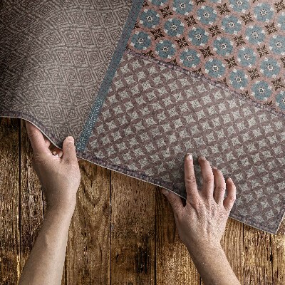 Tapijt vinyl Azteekse imitatiestof met patroon