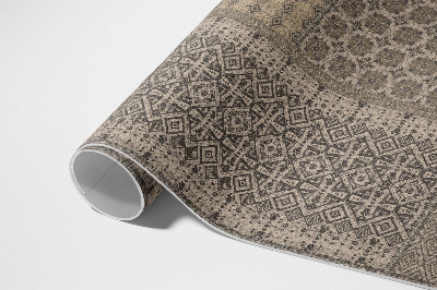 Vinyl vloerkleed Azteekse patroonimitatie van versierde stof