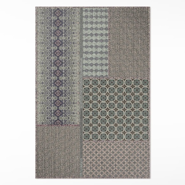 Vinyl tapijt Imitatie van versierde stof in Azteekse stijl