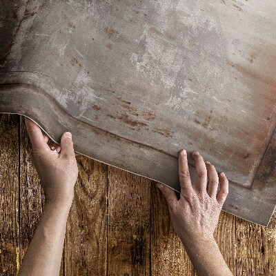 Vinyl vloerkleed Roestig plaatwerk in industriële stijl