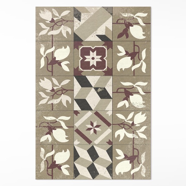 Vinyl vloerkleed Magnolia decoratieve mozaïektegels