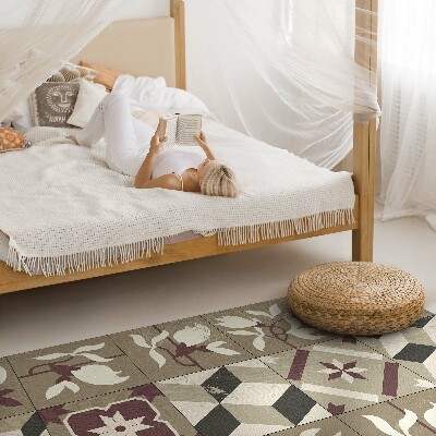 Vinyl vloerkleed Magnolia decoratieve mozaïektegels