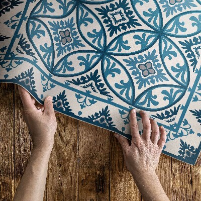 Vinyl tapijt Abstracte cirkels mediterrane tegels