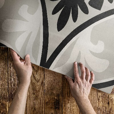 Tapijt vinyl Elegant ornamenttegelpatroon