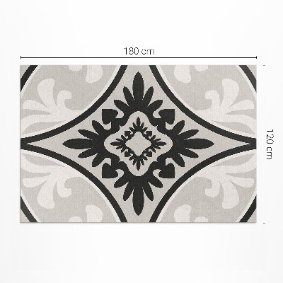 Tapijt vinyl Elegant ornamenttegelpatroon