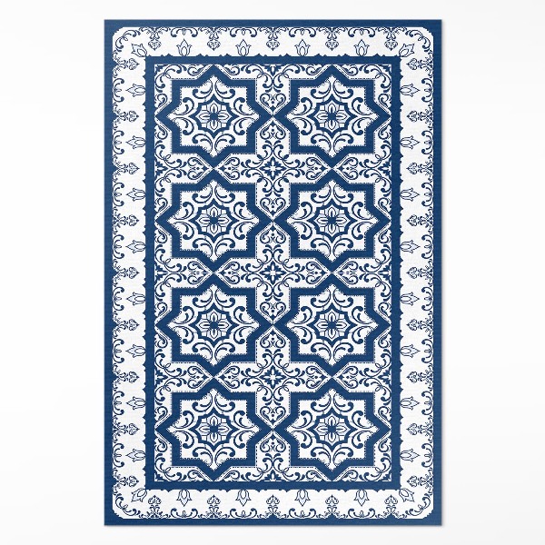 Vinyl vloerkleed Portugese stijl gedecoreerde tegels