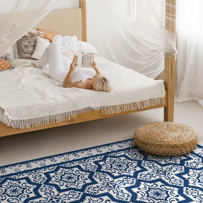 Vinyl vloerkleed Portugese stijl gedecoreerde tegels