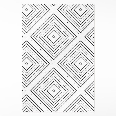 Tapijt vinyl Regelmatig vierkanten boho-patroon