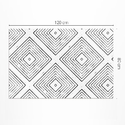 Tapijt vinyl Regelmatig vierkanten boho-patroon