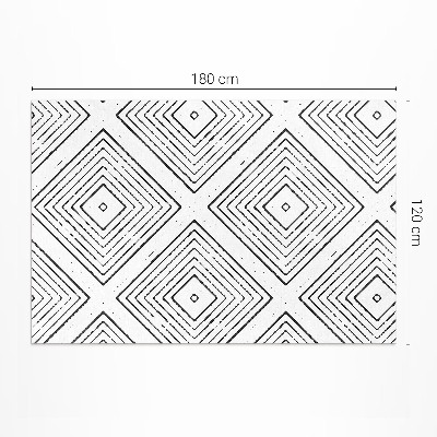 Tapijt vinyl Regelmatig vierkanten boho-patroon