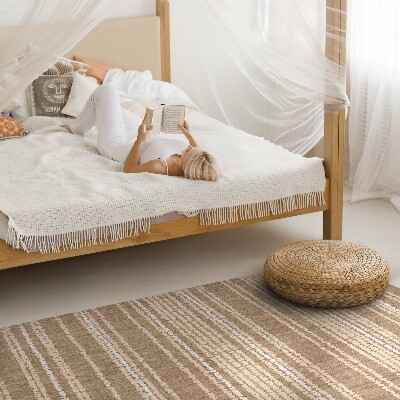 Vinyl tapijt Beige stof boho vintage stijl