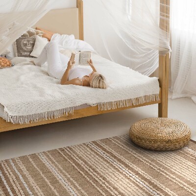 Tapijt vinyl Patroon bruine stof boho vintage stijl