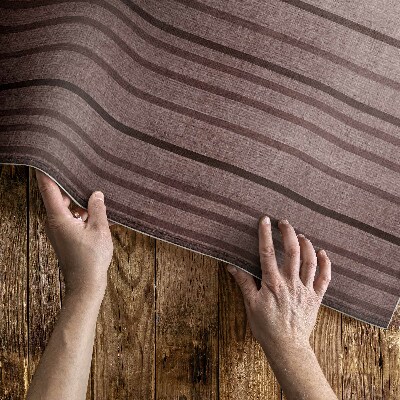 Vinyl vloerkleed Bruine strepen boho vintage stijl